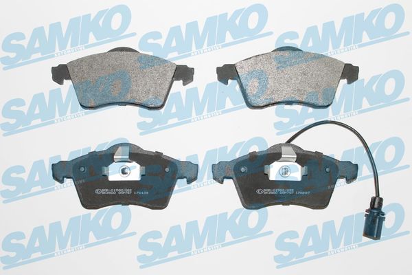 Brake Pad Set, disc brake - 5SP787 SAMKO