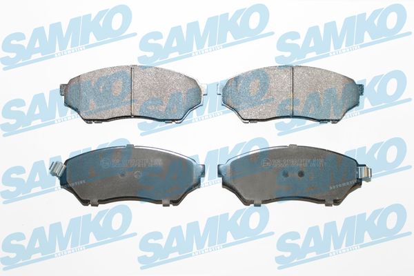 Комплект тормозных колодок, дисковый тормоз - 5SP819 SAMKO