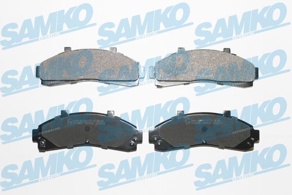 Комплект тормозных колодок, дисковый тормоз - 5SP989 SAMKO