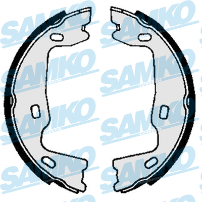 Brake Shoe Set, parking brake - 82570 SAMKO