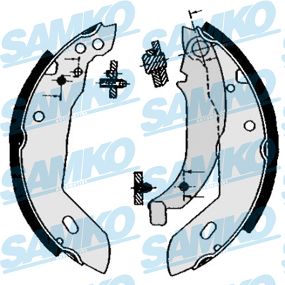 Bremsbackensatz - 84670 SAMKO