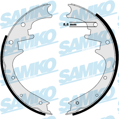 Bremsbackensatz - 87205 SAMKO