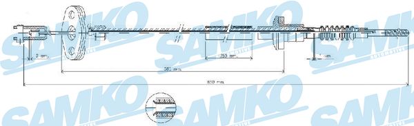 Clutch Cable - C0035C SAMKO