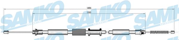 Cable, parking brake - C0658B SAMKO