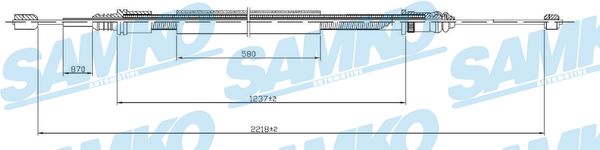 Cavo comando, Freno stazionamento - C0704B SAMKO