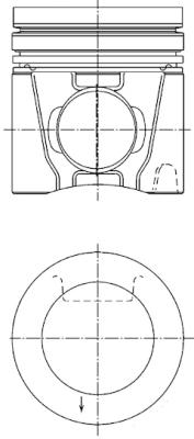 Piston - 41166600 KOLBENSCHMIDT