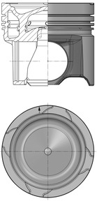 Piston - 41178600 KOLBENSCHMIDT