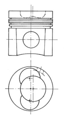 Pistone - 93137600 KOLBENSCHMIDT