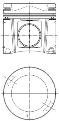 Piston - 40448601 KOLBENSCHMIDT