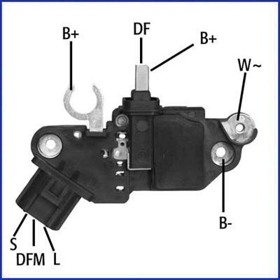 Alternator Regulator - 130593 HITACHI
