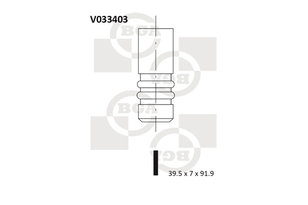 Впускной клапан - V033403 BGA