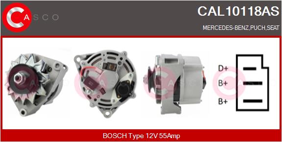 Alternatore - CAL10118AS CASCO