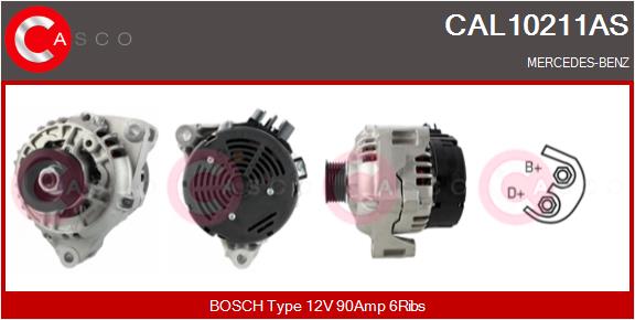Alternator - CAL10211AS CASCO