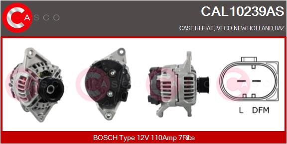 Alternator - CAL10239AS CASCO