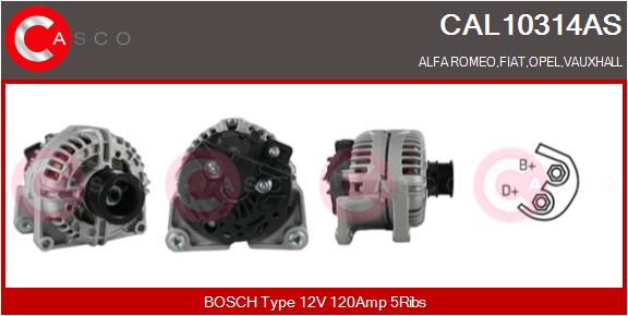 Alternator - CAL10314AS CASCO