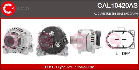Alternatore - CAL10420AS CASCO