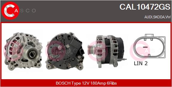 Alternator - CAL10472GS CASCO