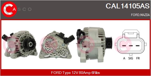 Alternator - CAL14105AS CASCO