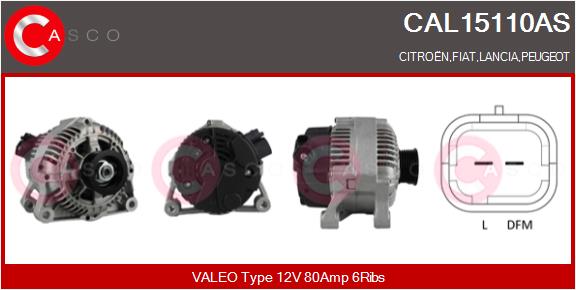Alternator - CAL15110AS CASCO