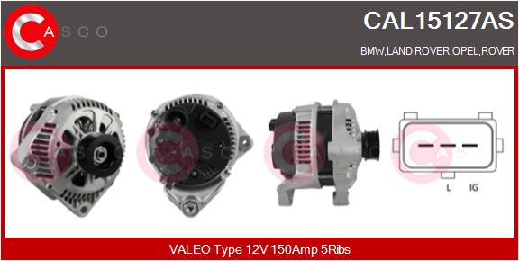 Alternator - CAL15127AS CASCO