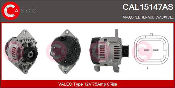 Generator - CAL15147AS CASCO