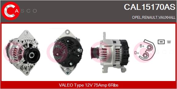 Alternator - CAL15170AS CASCO