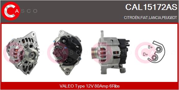 Alternator - CAL15172AS CASCO