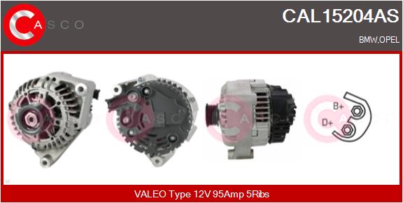 Alternatore - CAL15204AS CASCO