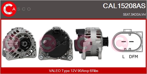 Alternatore - CAL15208AS CASCO