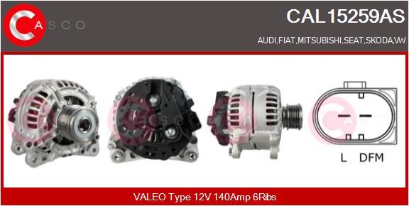 Alternatore - CAL15259AS CASCO