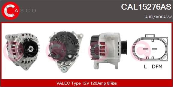 Alternator - CAL15276AS CASCO