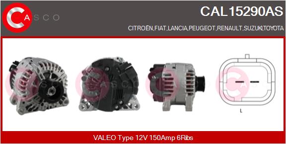 Alternator - CAL15290AS CASCO