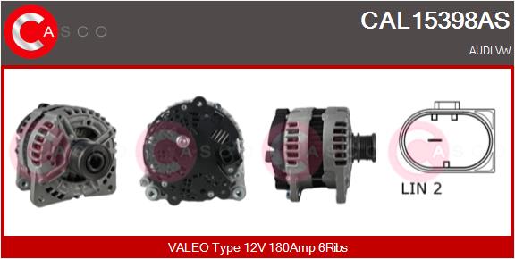 Alternator - CAL15398AS CASCO
