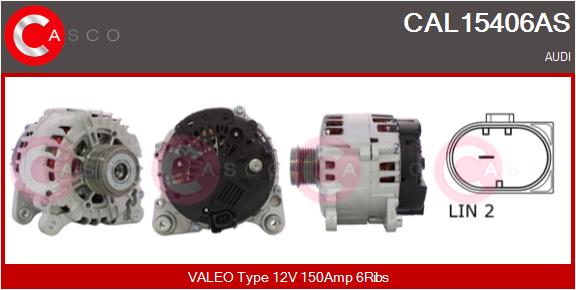 Alternatore - CAL15406AS CASCO