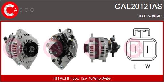 Alternator - CAL20121AS CASCO