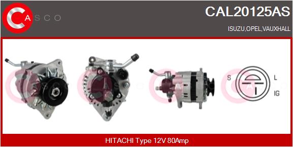 Alternator - CAL20125AS CASCO