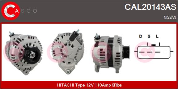 Alternatore - CAL20143AS CASCO