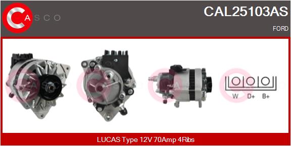 Alternator - CAL25103AS CASCO