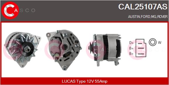 Alternator - CAL25107AS CASCO