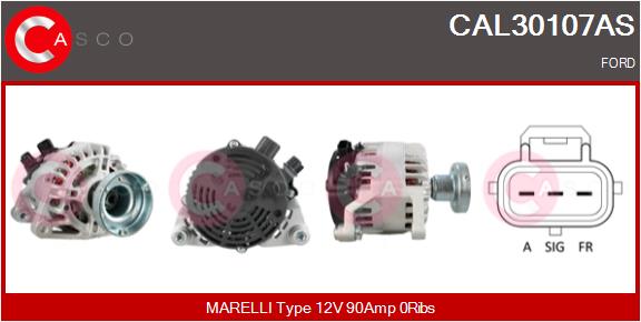 Alternator - CAL30107AS CASCO