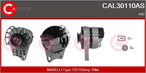 Alternator - CAL30110AS CASCO
