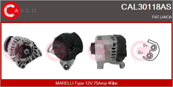 Alternatore - CAL30118AS CASCO