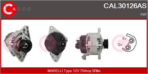 Alternatore - CAL30126AS CASCO