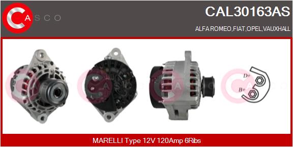 Alternator - CAL30163AS CASCO