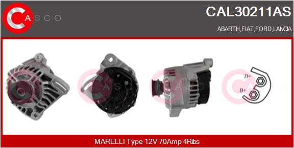 Alternator - CAL30211AS CASCO