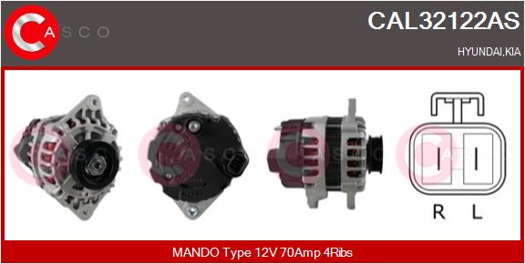 Alternator - CAL32122AS CASCO