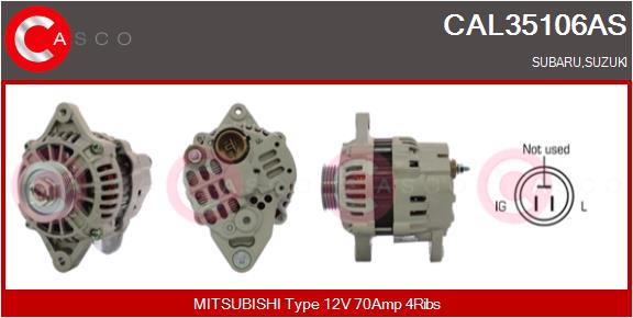 Alternator - CAL35106AS CASCO