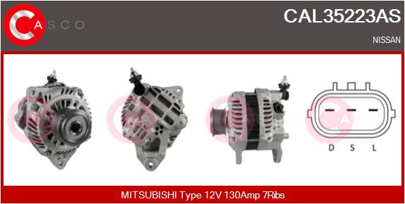 Alternator - CAL35223AS CASCO