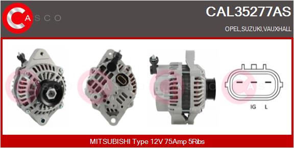 Alternatore - CAL35277AS CASCO