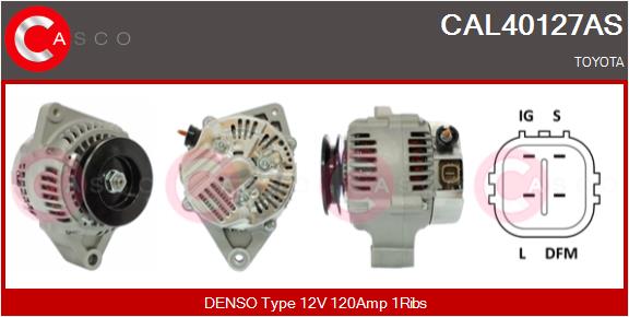 Alternator - CAL40127AS CASCO